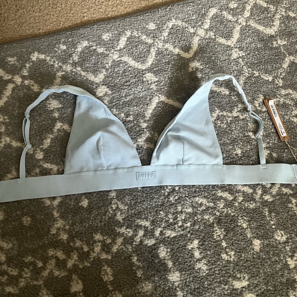 Light Blue Triangle Bralette